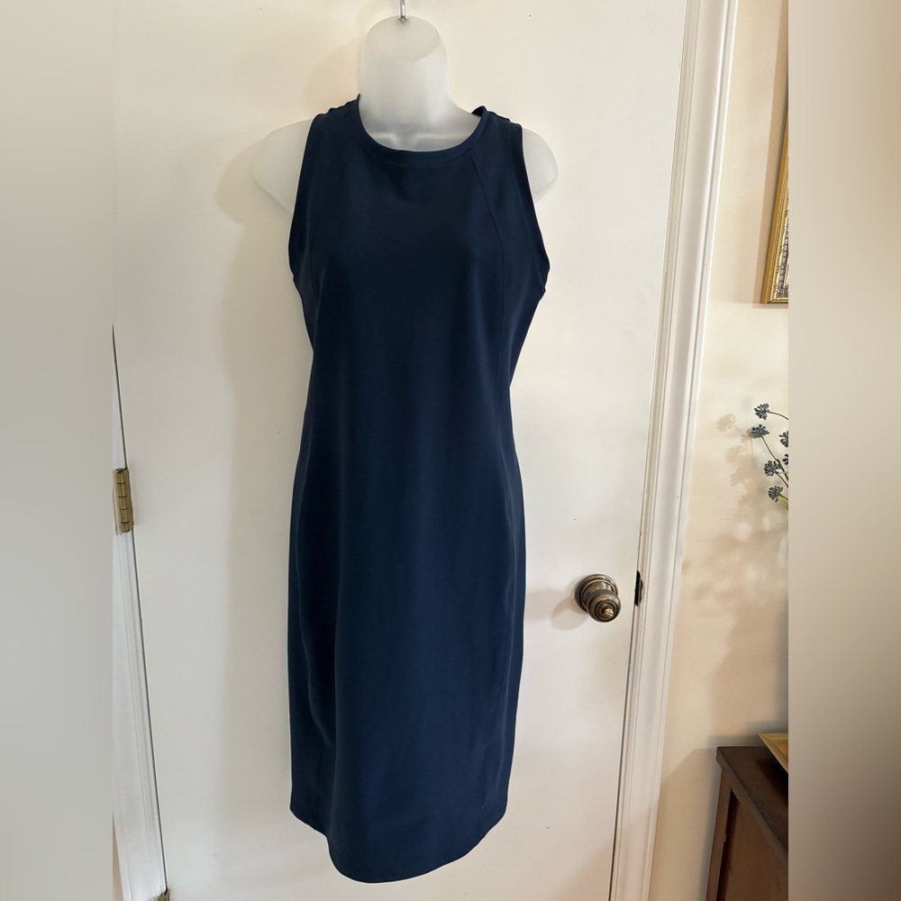 Athleta Navy Midi Dress